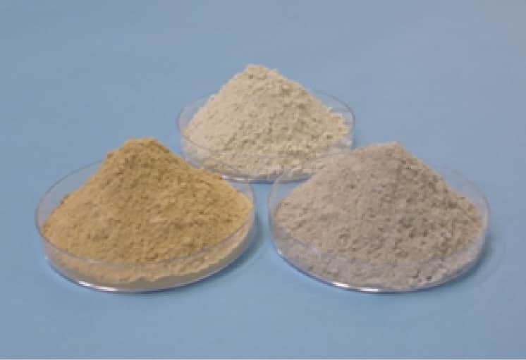 Various types of bentonite