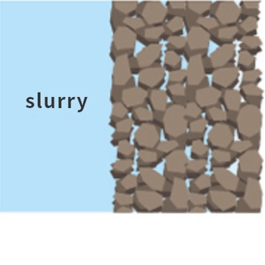 Mud cake formation process diagram 1